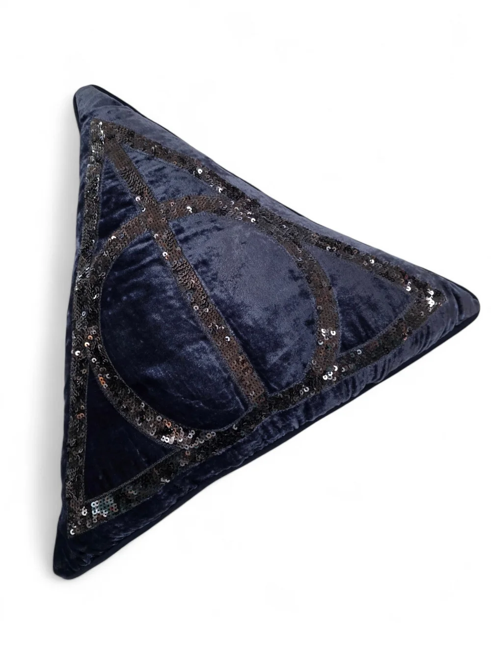 Pottery Barn Teen Harry Potter Deathly Hallows Velvet Throw Pillow Sequin Decor